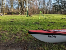 Weg zum Lagerfeuerplatz