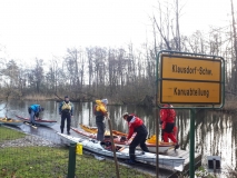 Fertig machen am Steg