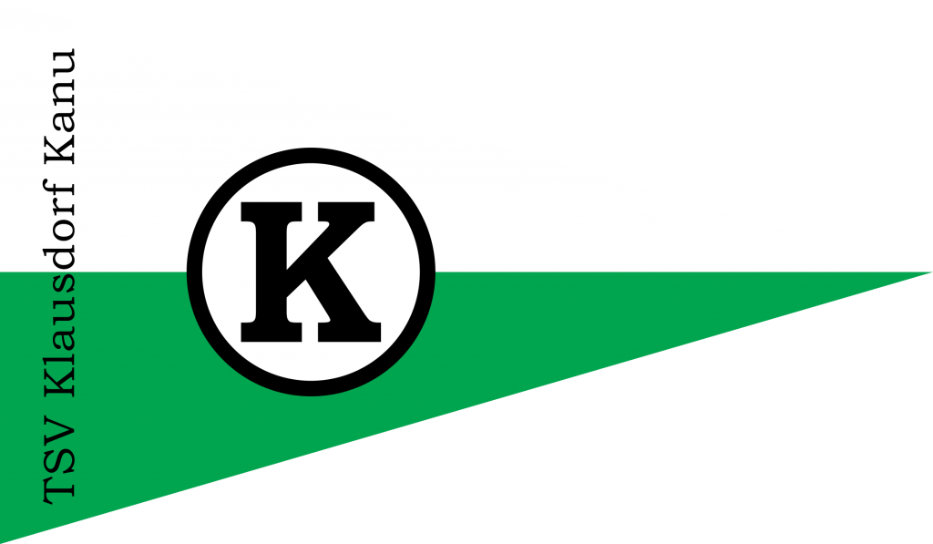 farbiges TSV Klausdorf Kanu Logo mit Schriftzug
